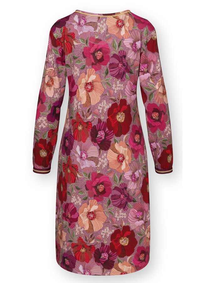 Destiny Long Sleeve Nightdress Rosita Purple XS