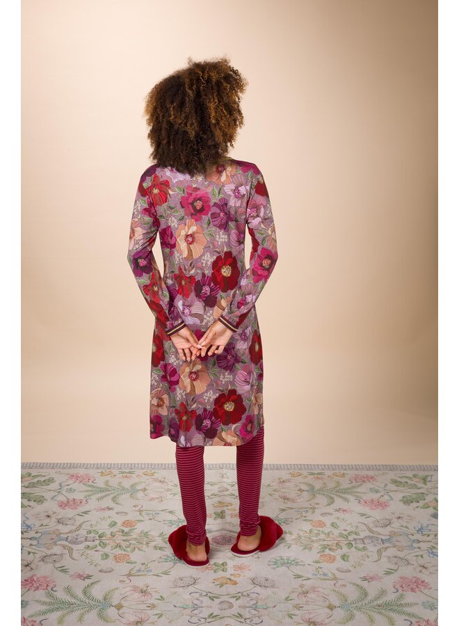Destiny Long Sleeve Nightdress Rosita Purple XS