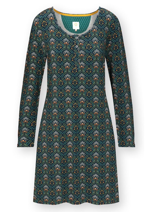 Desiree Long Sleeve Nightdress Bailamos Dark Blue XS