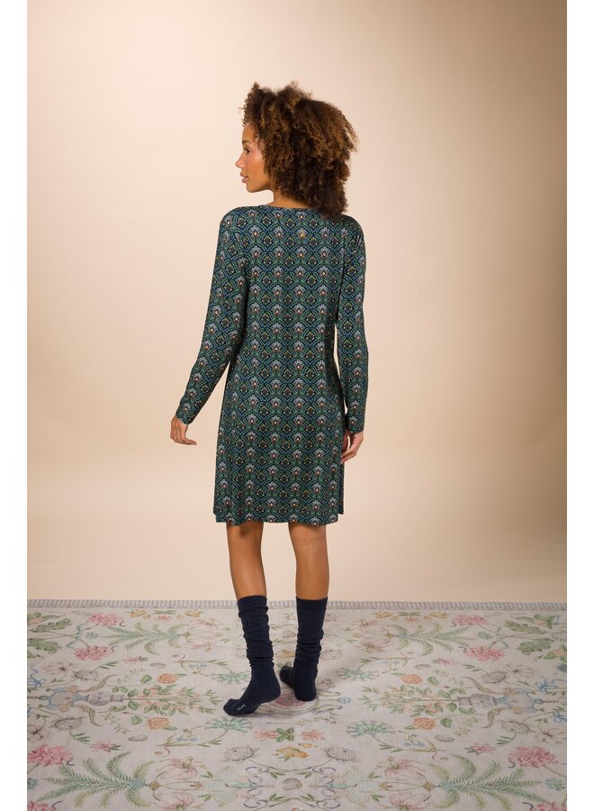 Desiree Long Sleeve Nightdress Bailamos Dark Blue XS