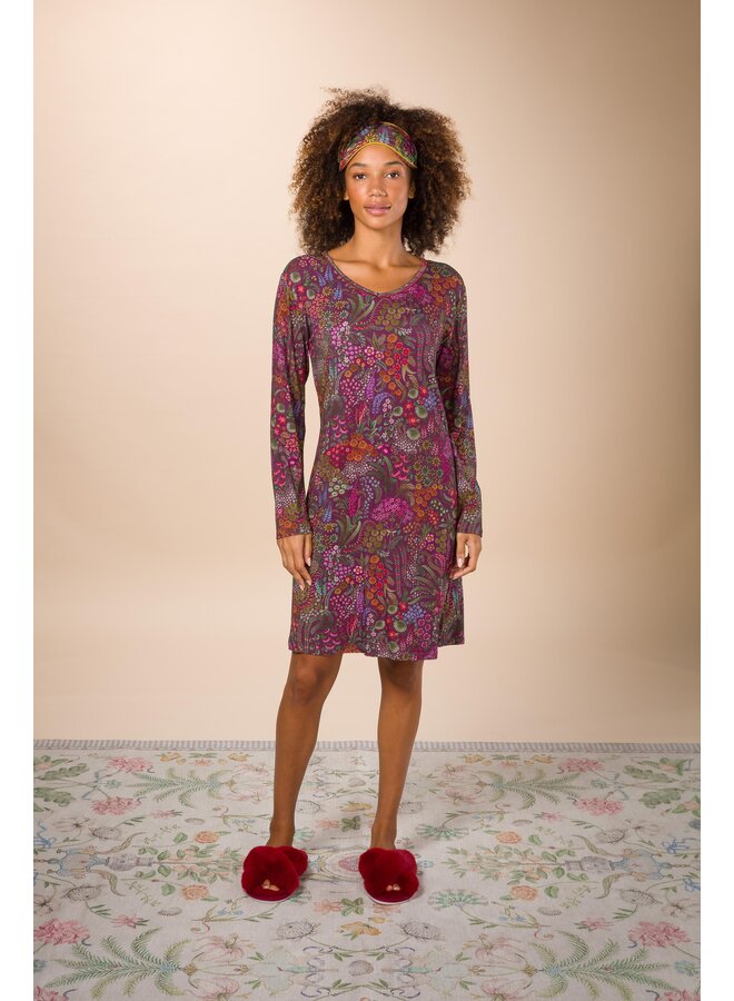 Dana Long Sleeve Nightdress Querida Pink XS