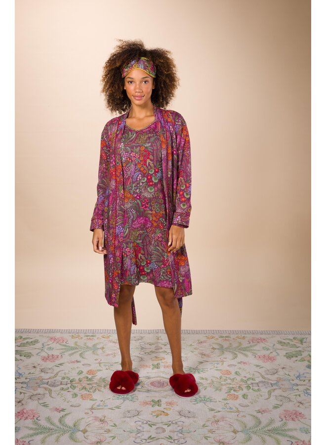 Dana Long Sleeve Nightdress Querida Pink XS