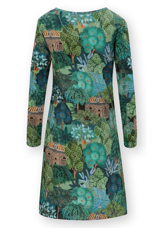 Dana Long Sleeve Nightdress Jardin de Noche Blue XS