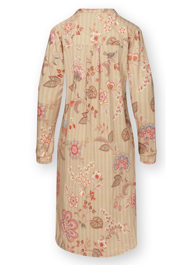 Diogo Long Sleeve Nightdress Buenas Noches Sand XS