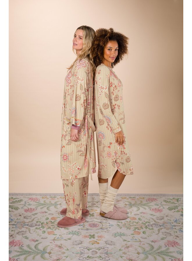 Diogo Long Sleeve Nightdress Buenas Noches Sand XS