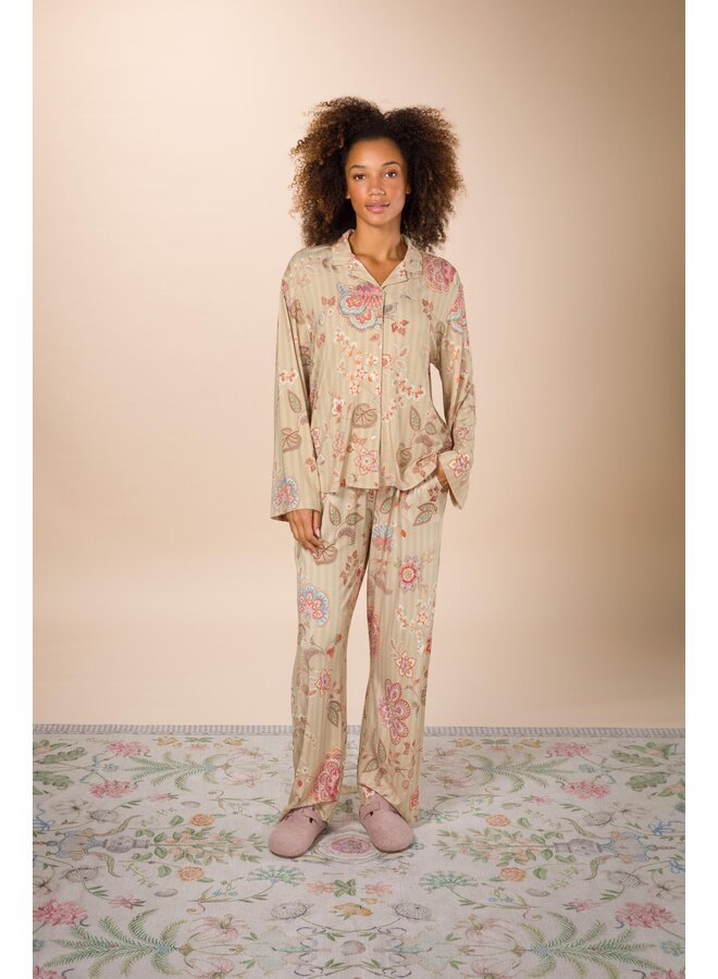 Faye Long Sleeve Top Buenas Noches Sand XS