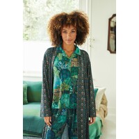 Faye Long Sleeve Top Jardin de Noche Blue XS