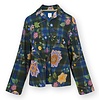 Pip Studio Faye Long Sleeve Top Flores Felices Dark Blue XS