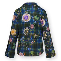 Faye Long Sleeve Top Flores Felices Dark Blue XS