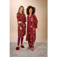 Naomi Kimono Flores Felices Red XS