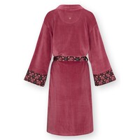 Naomi Kimono Velvet Solid Dark Pink XS