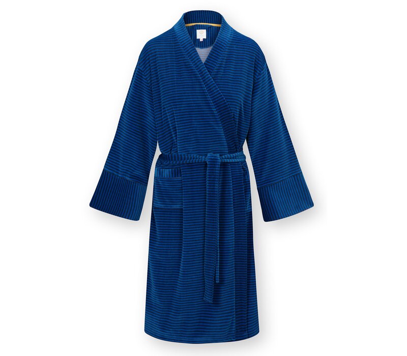 Naomi Kimono Velvet Little Sumo Stripe Blue XS