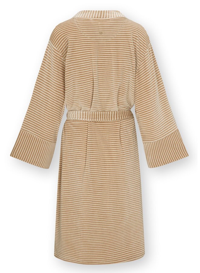 Naomi Kimono Velvet Little Sumo Stripe Sand XS
