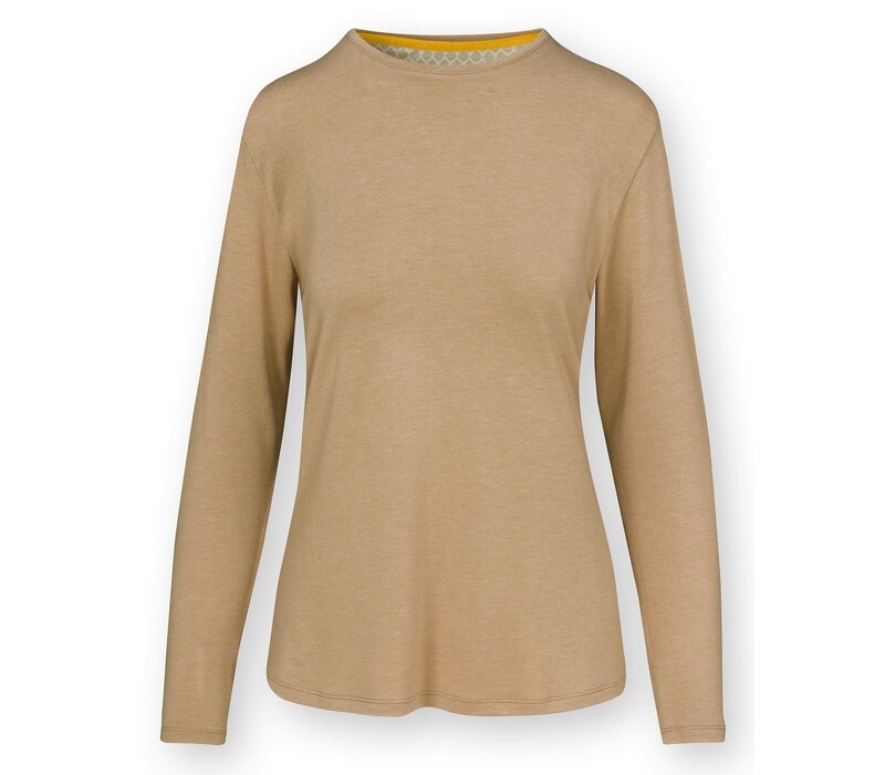 Tom Long Sleeve Top Melee Solid Camel XS