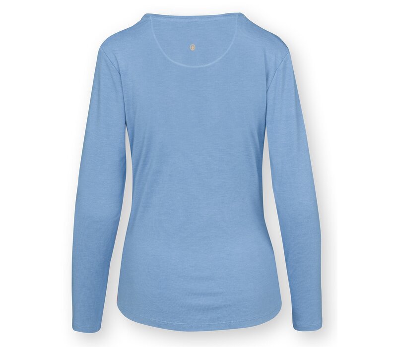 Tom Long Sleeve Top Melee Solid Light Blue XS