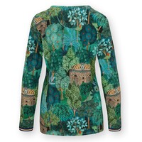 Trice Long Sleeve Top Jardin de Noche Blue XS