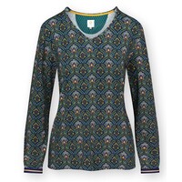 Trice Long Sleeve Top Bailamos Dark Blue XS