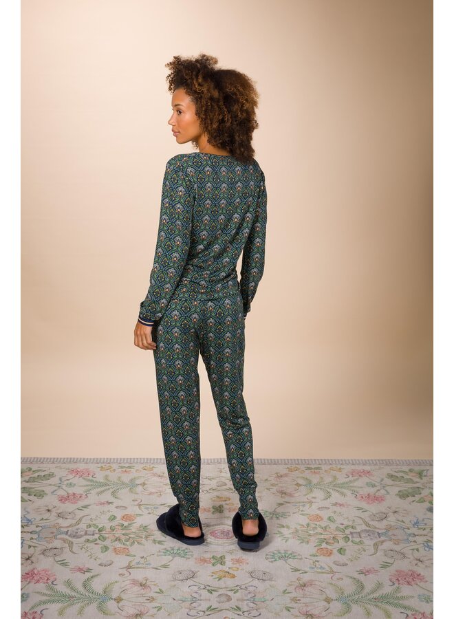 Trice Long Sleeve Top Bailamos Dark Blue XS