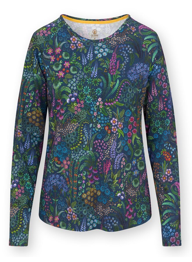 Tina Long Sleeve Top Querida Blue