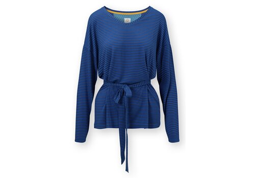 Pip Studio Timberly Long Sleeve Top Little Sumo Stripe Blue