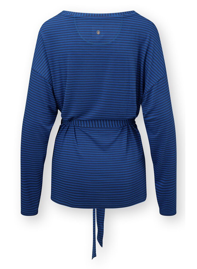 Timberly Long Sleeve Top Little Sumo Stripe Blue XS