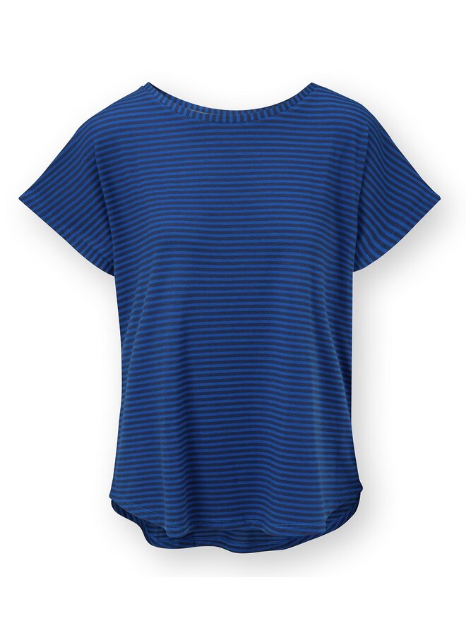 Tatum Short Sleeve Top Little Sumo Stripe Blue