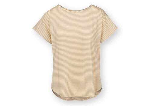 Pip Studio Tatum Short Sleeve Top Little Sumo Stripe Sand