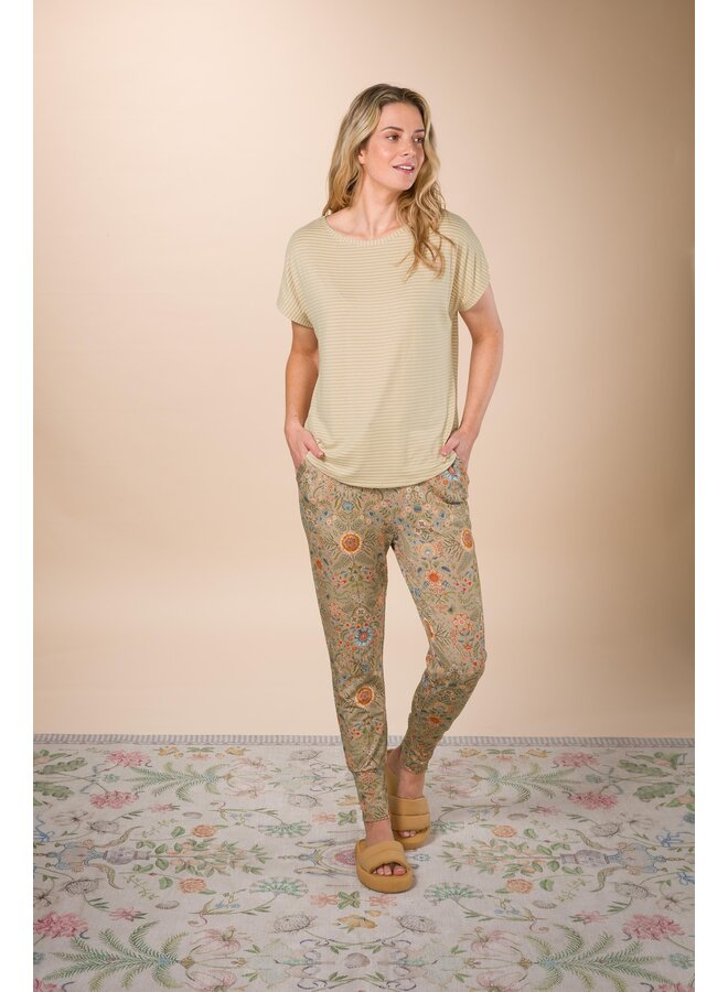 Tatum Short Sleeve Top Little Sumo Stripe Sand XS