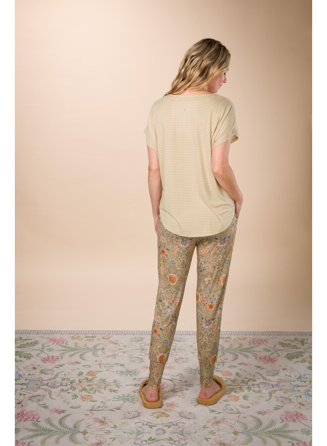 Tatum Short Sleeve Top Little Sumo Stripe Sand XS