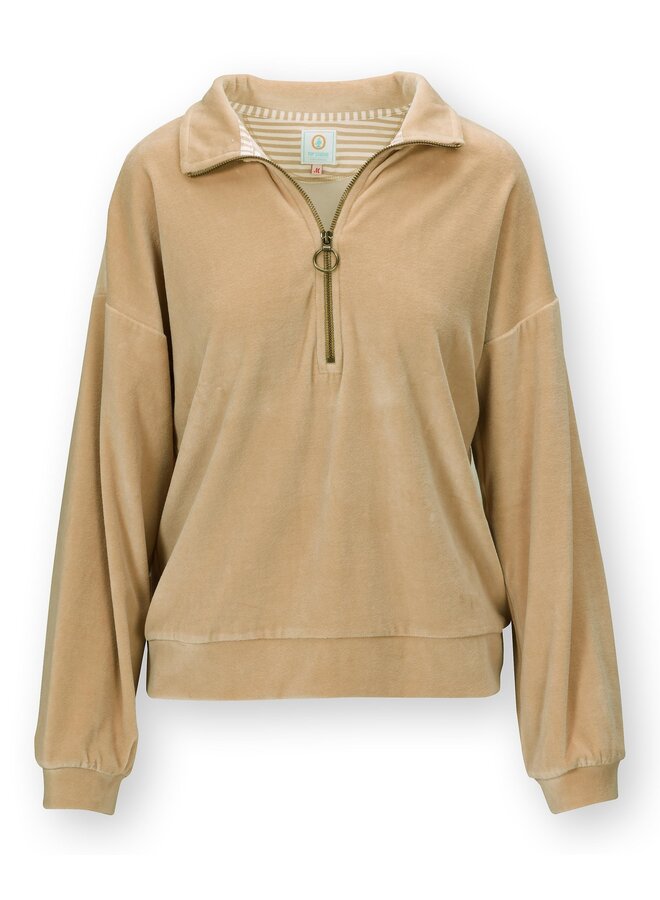 Candy Sweater Velvet Solid Sand