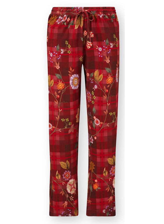 Belin Long Trousers Flores Felices Red XS