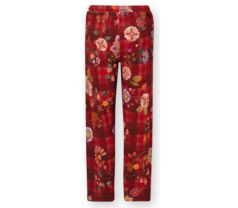 Belin Long Trousers Flores Felices Red XS