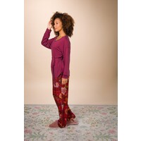 Belin Long Trousers Flores Felices Red XS