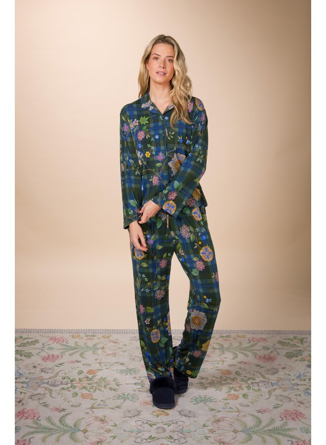 Belin Long Trousers Flores Felices Dark Blue XS