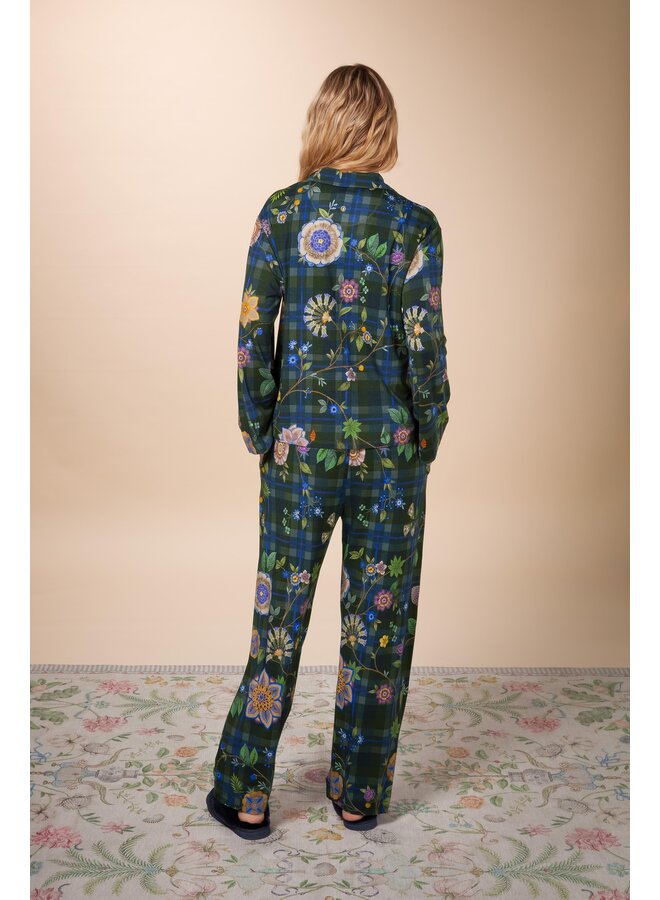 Belin Long Trousers Flores Felices Dark Blue XS