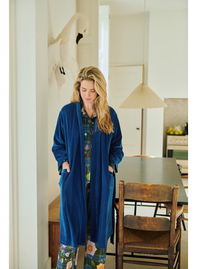 Belin Long Trousers Flores Felices Dark Blue XS