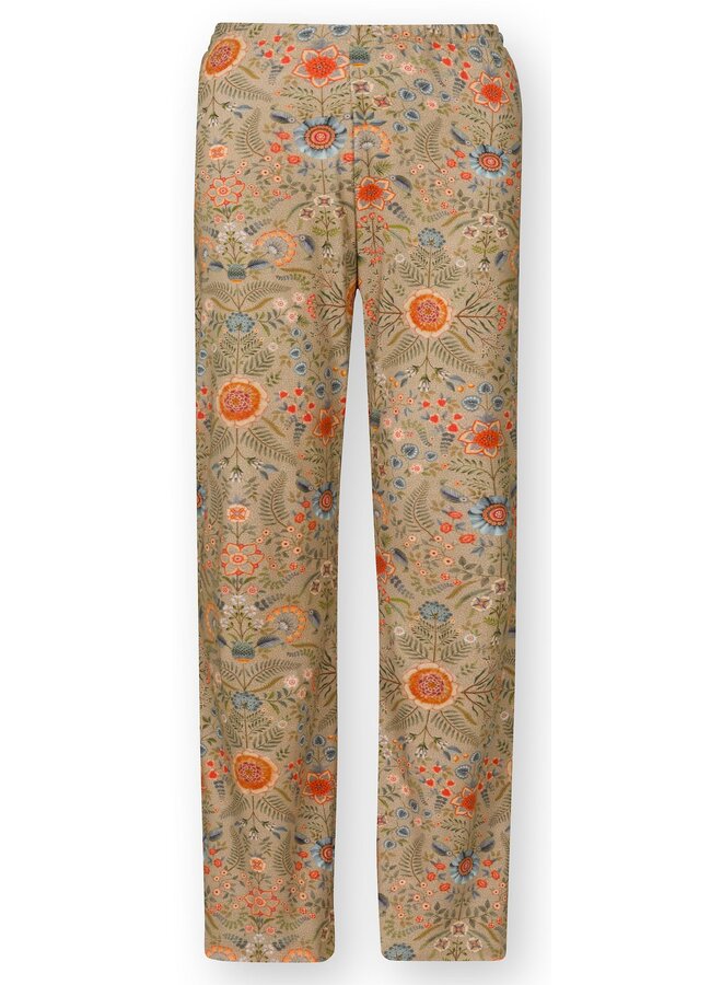 Blake Long Trousers Flore Pequeña Sand XS