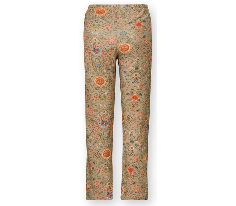 Blake Long Trousers Flore Pequeña Sand XS