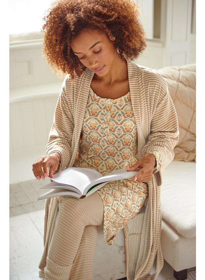 Bibi Long Trousers Little Sumo Stripe Sand XS