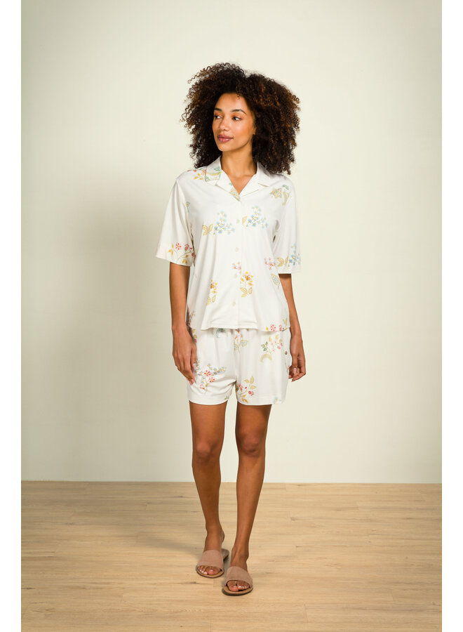 Bo Short Trousers Blossom Chique White