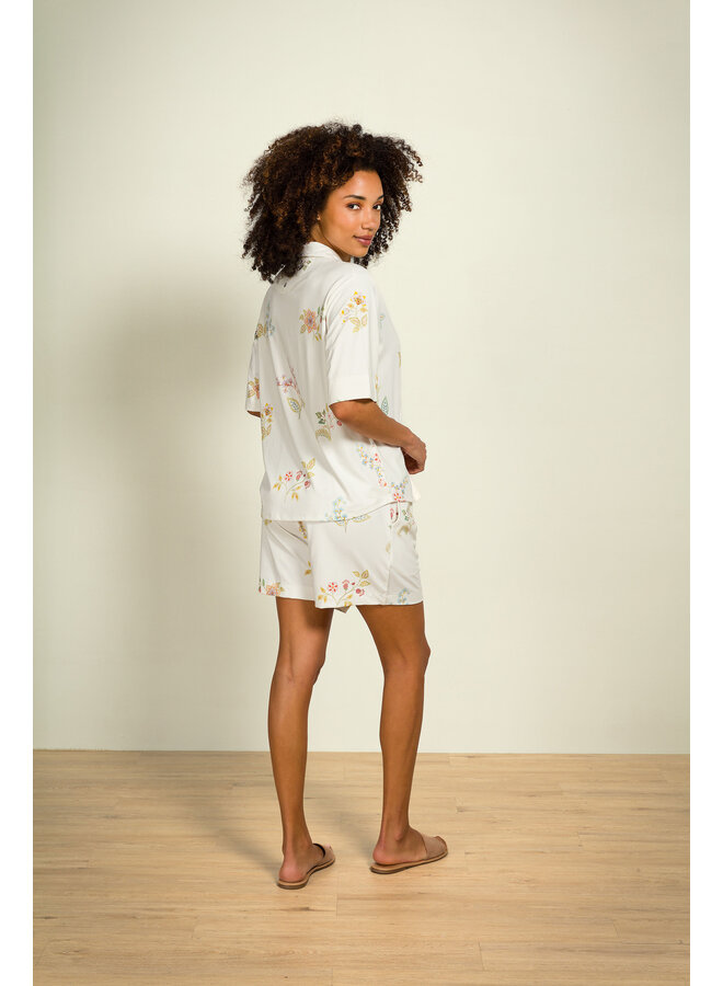 Bo Short Trousers Blossom Chique White