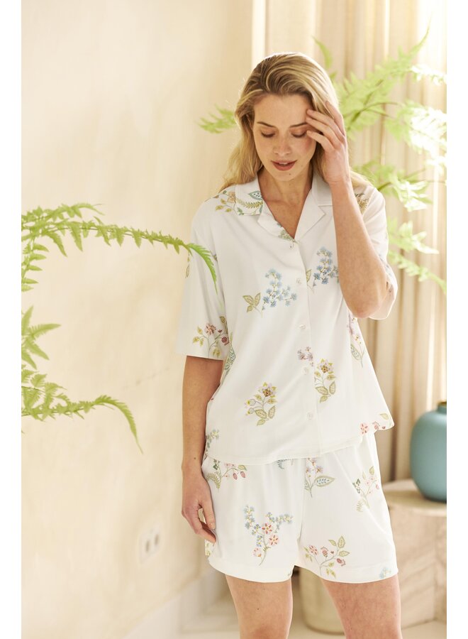 Bo Short Trousers Blossom Chique White