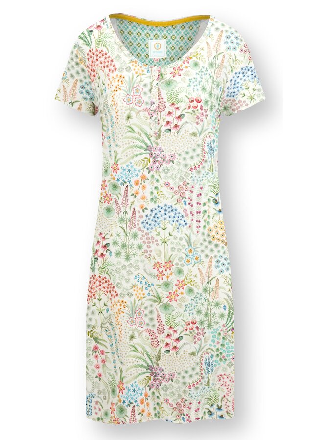 Daisy Short Sleeve Nightdress Querida White