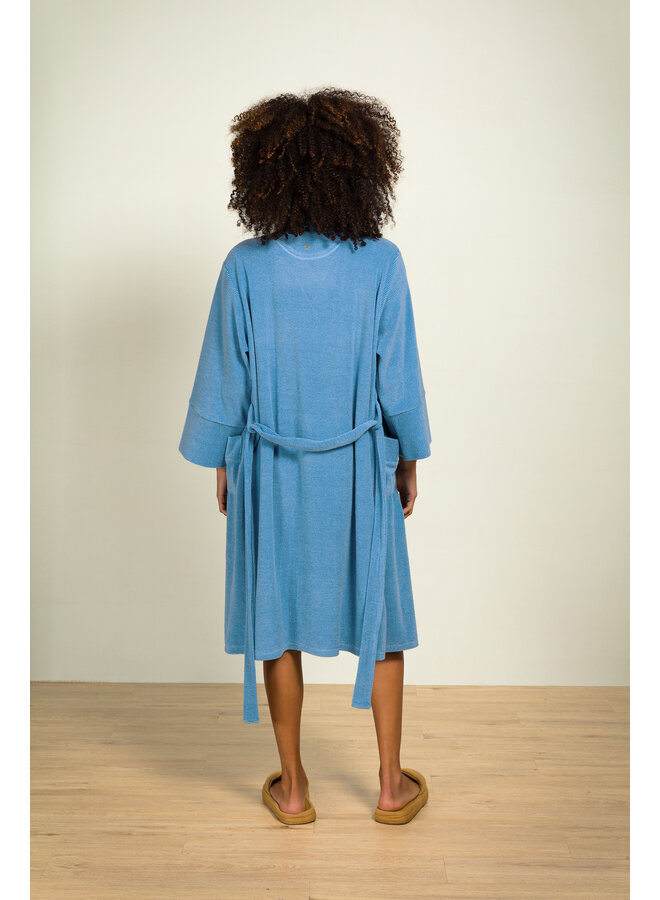 Naomi Kimono Petite Sumo Stripe Blue