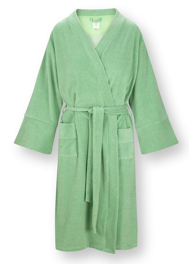 Naomi Kimono Petite Sumo Stripe Green