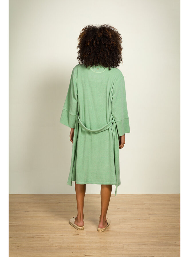 Naomi Kimono Petite Sumo Stripe Green