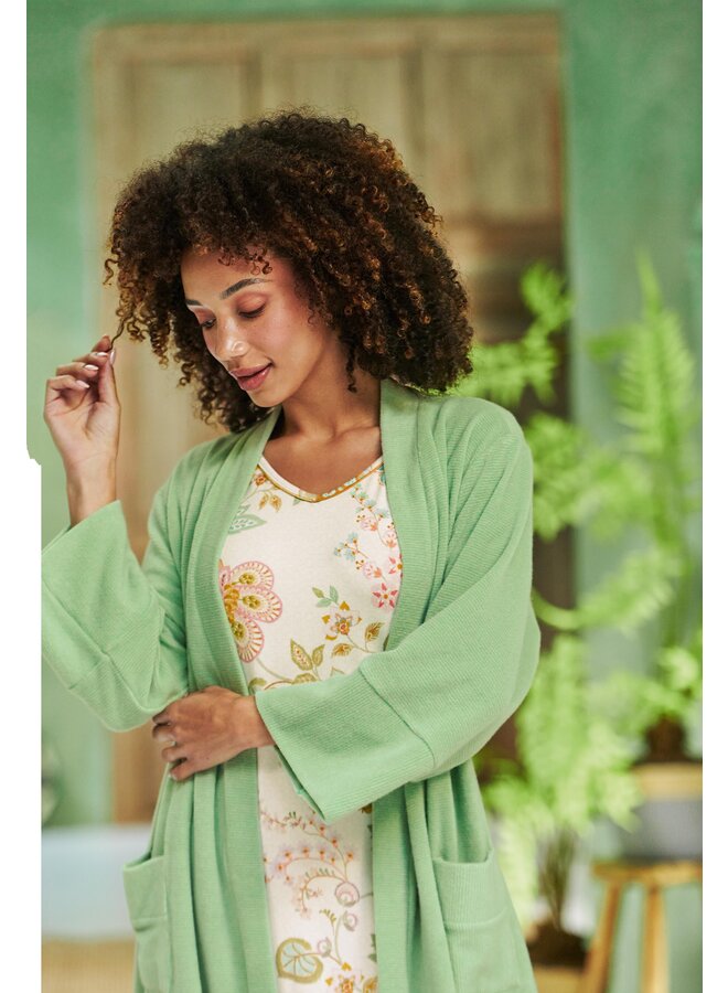 Naomi Kimono Petite Sumo Stripe Green