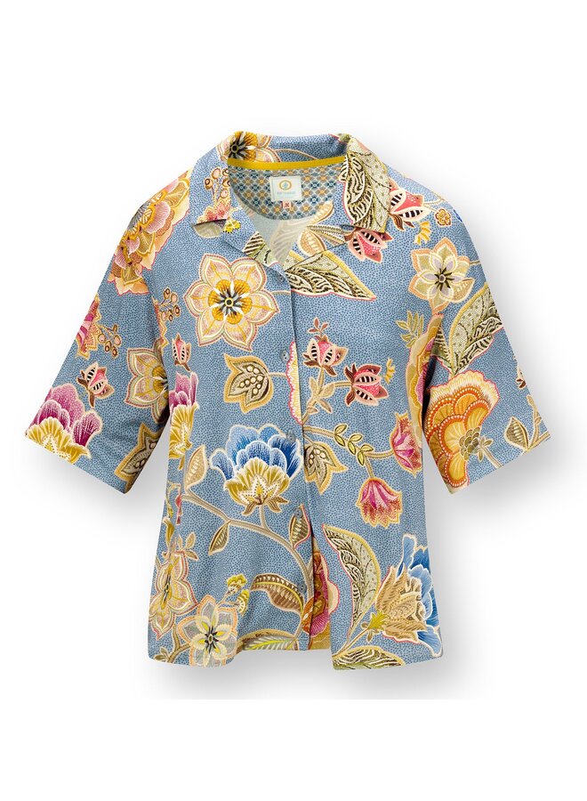 Flora Short Sleeve Top Matata Blue