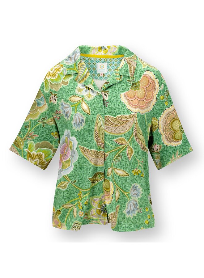Flora Short Sleeve Top Matata Green