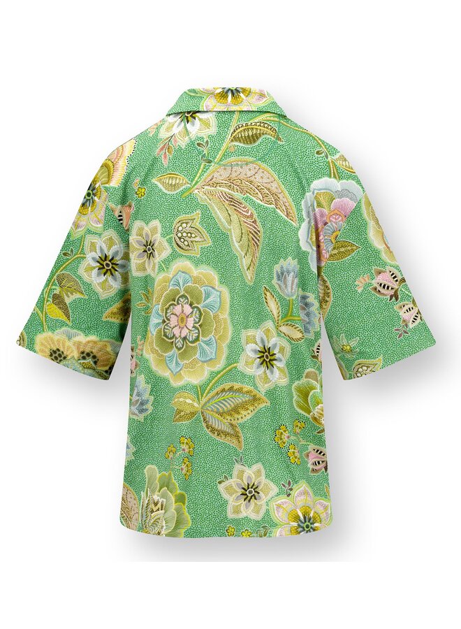 Flora Short Sleeve Top Matata Green